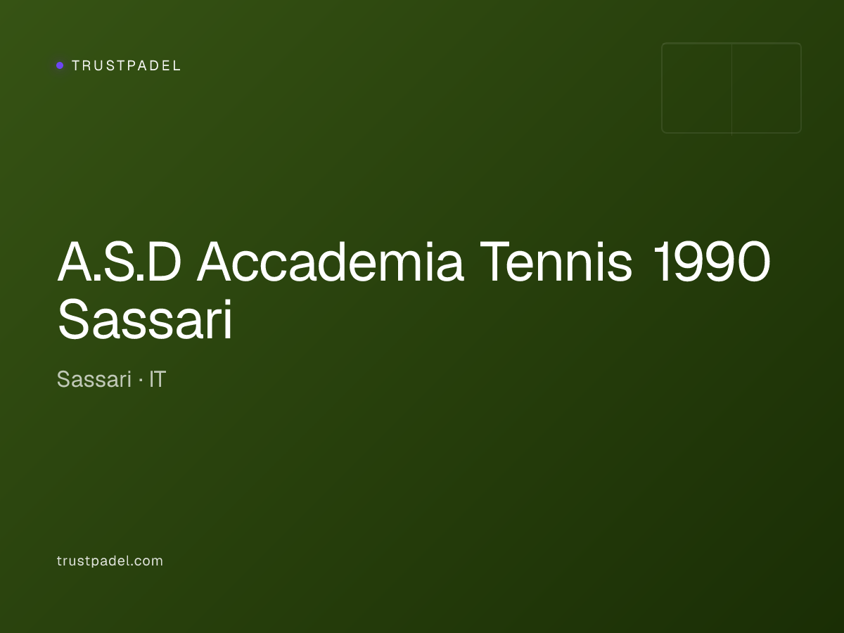 A.S.D Accademia Tennis 1990 Sassari padel club