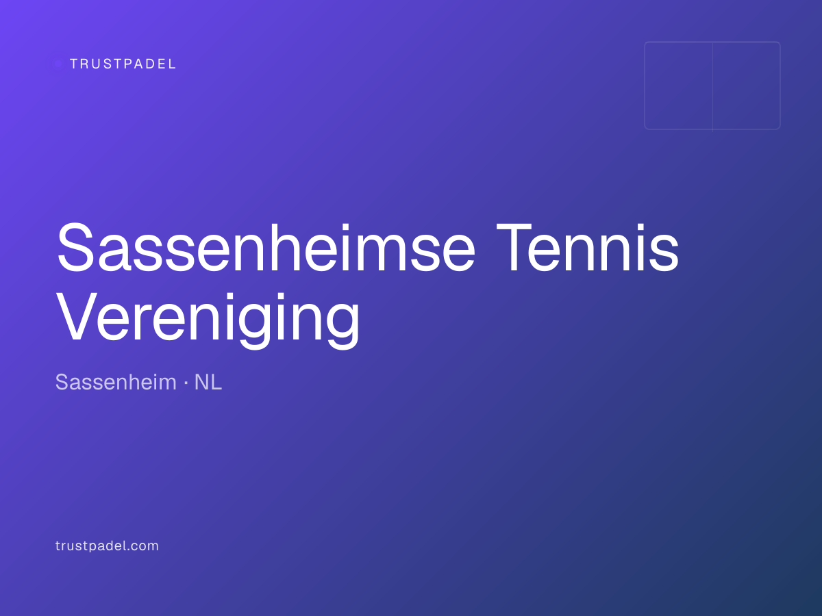 Sassenheimse Tennis Vereniging padel club