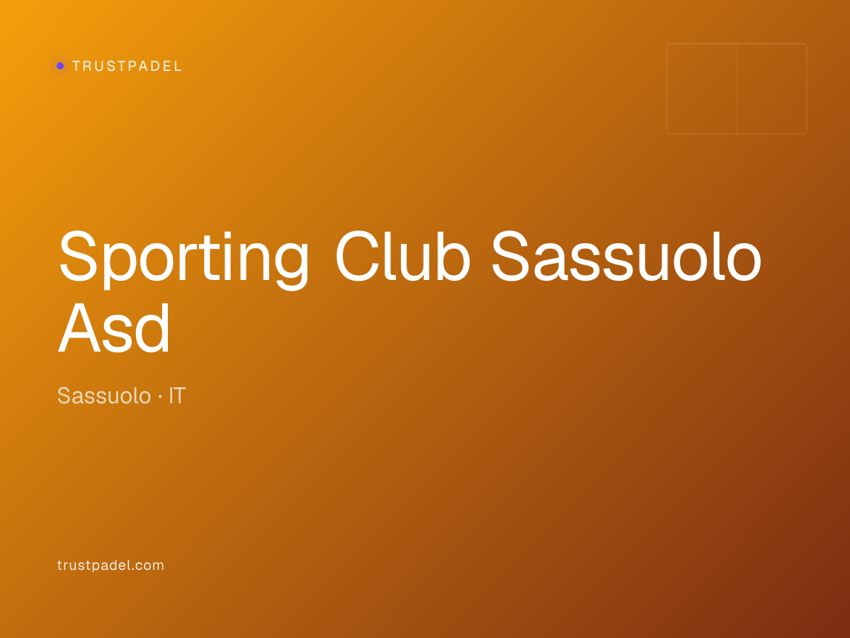 Sporting Club Sassuolo Asd padel club