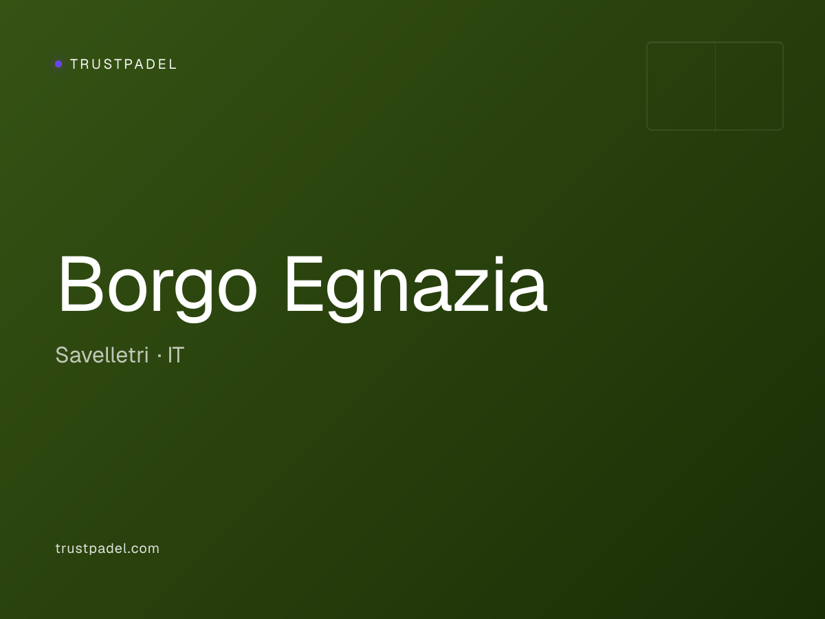 Borgo Egnazia padel club