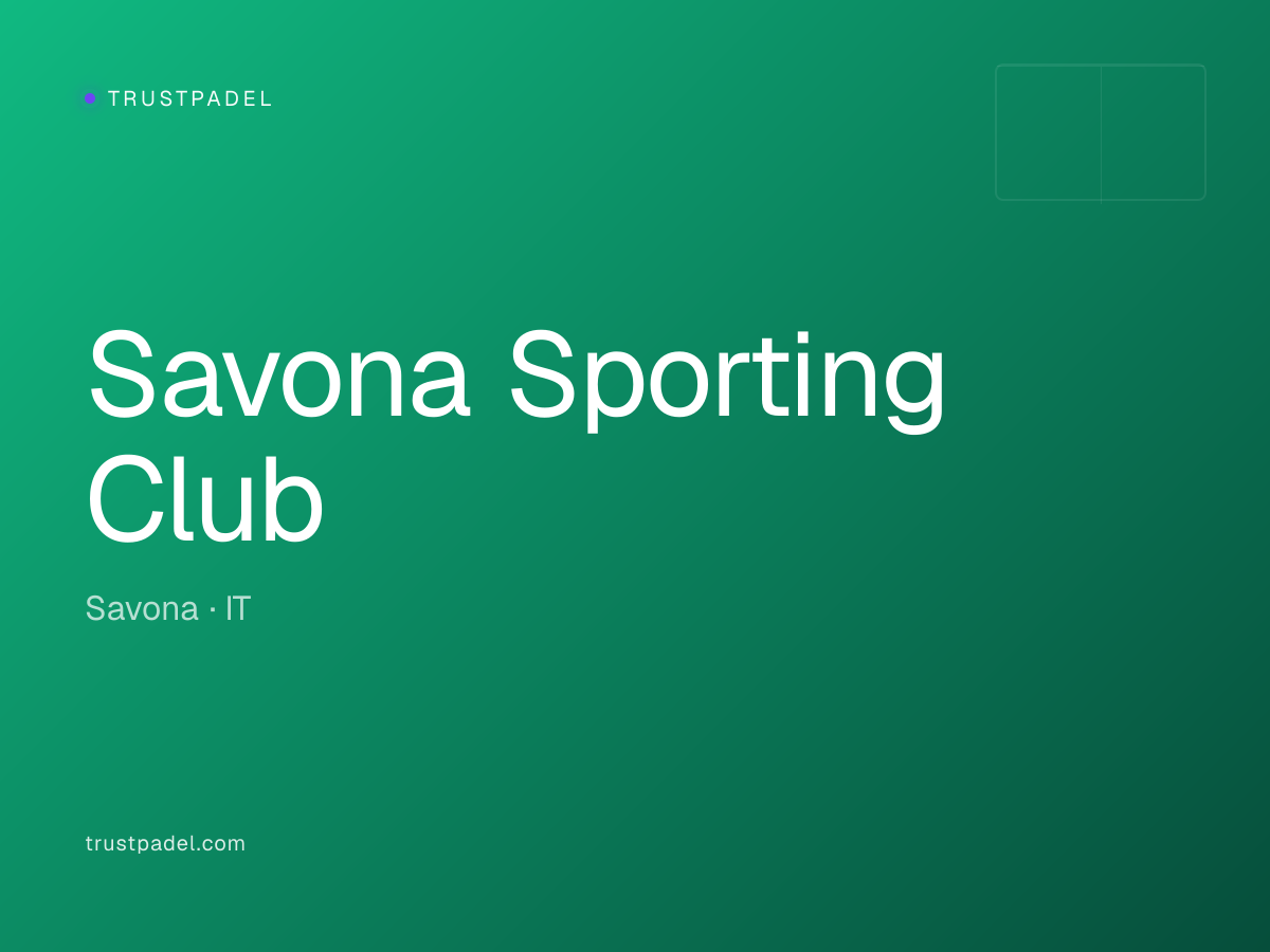 Savona Sporting Club padel club