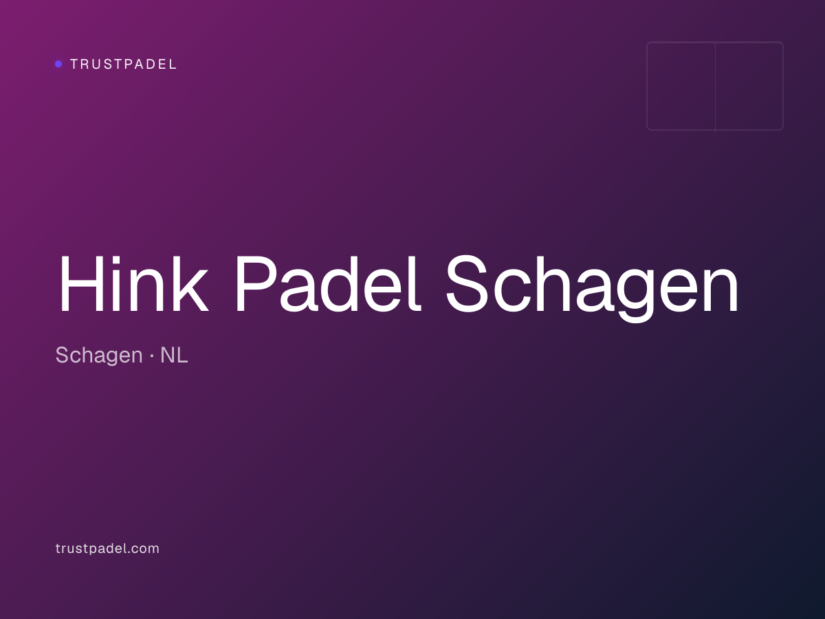 Hink Padel Schagen padel club