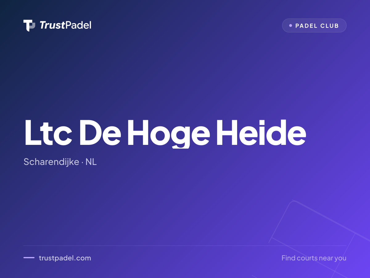Ltc De Hoge Heide padel club