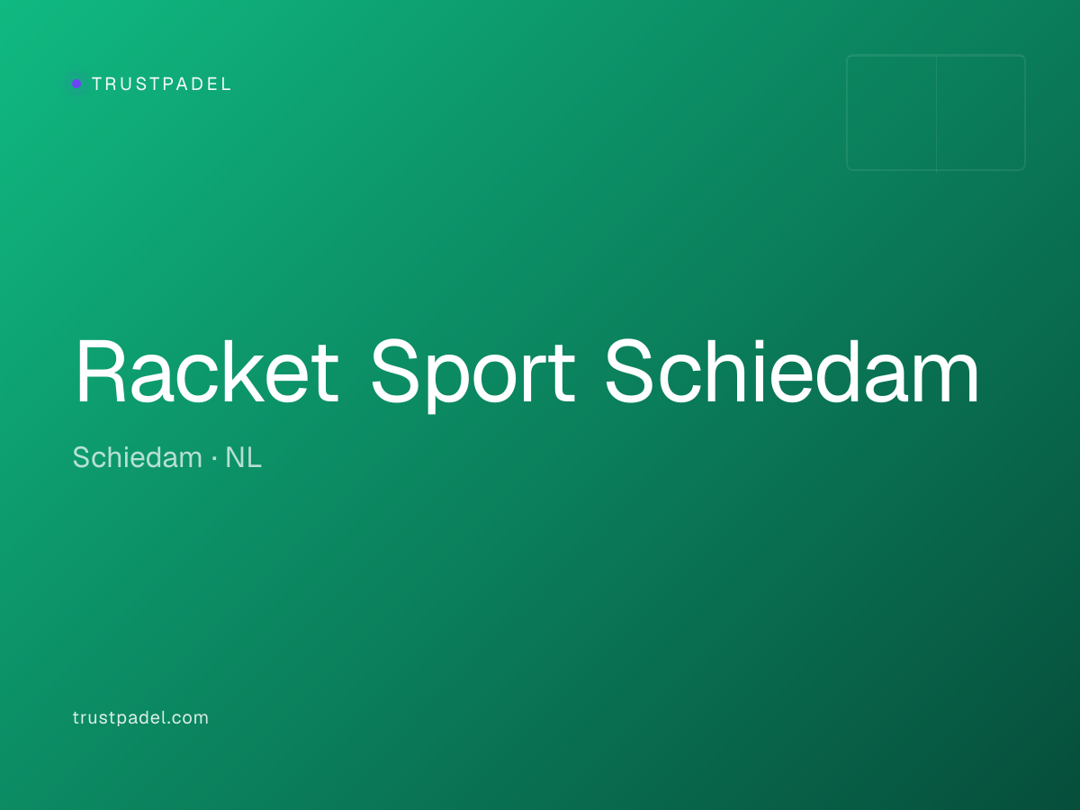 Racket Sport Schiedam padel club