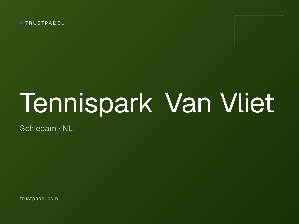 Tennispark Van Vliet padel club