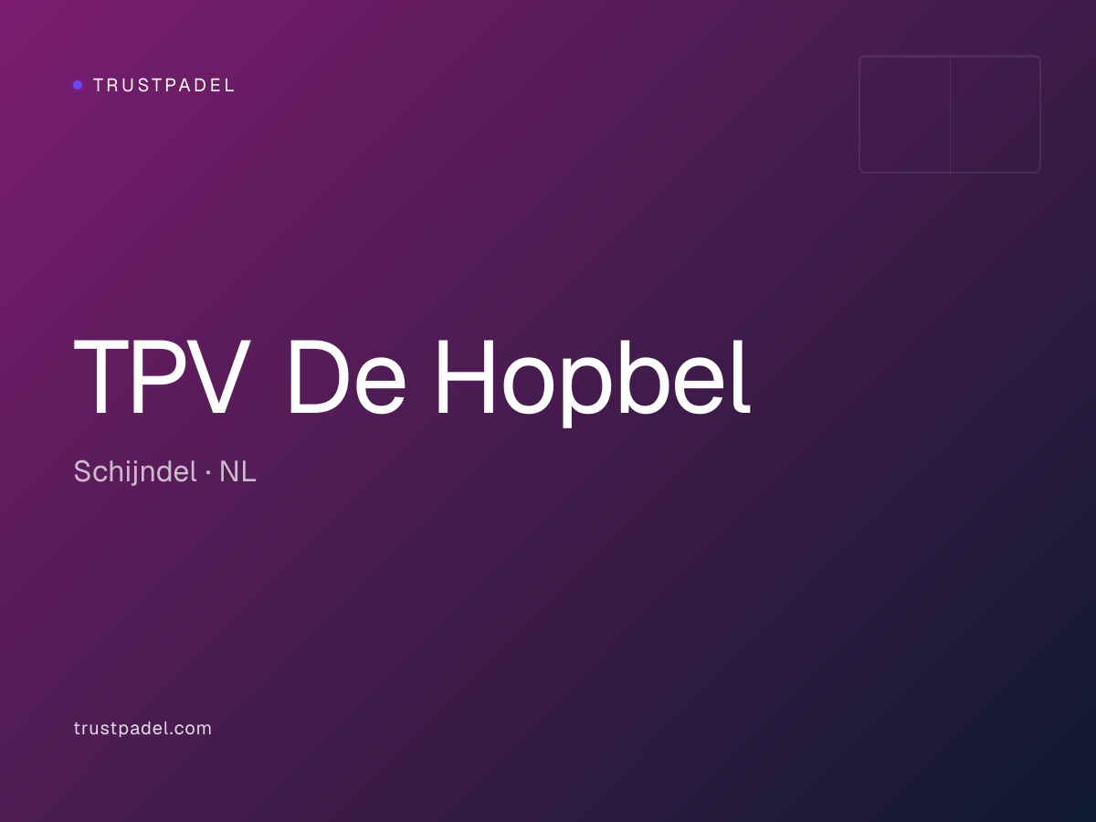 TPV De Hopbel padel club