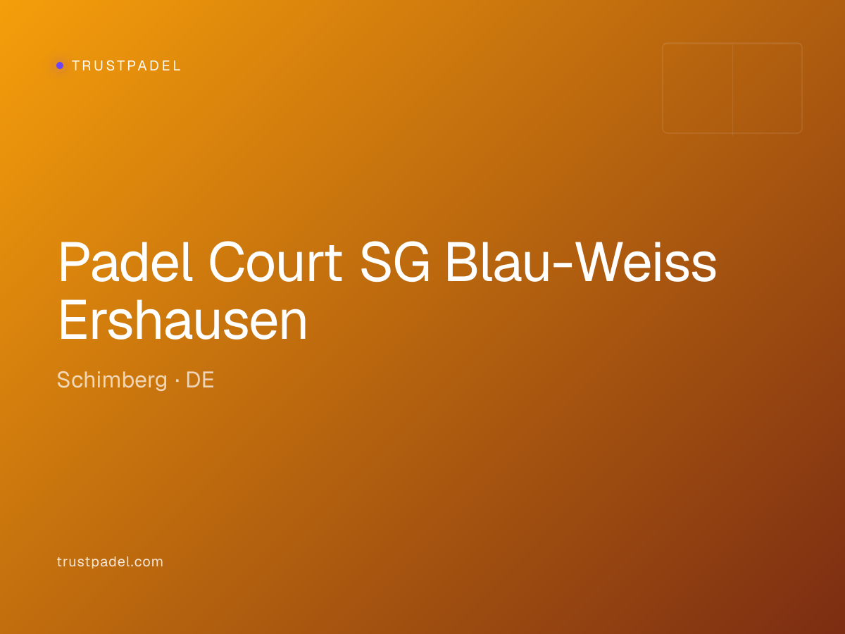 Padel Court SG Blau-Weiss Ershausen padel club