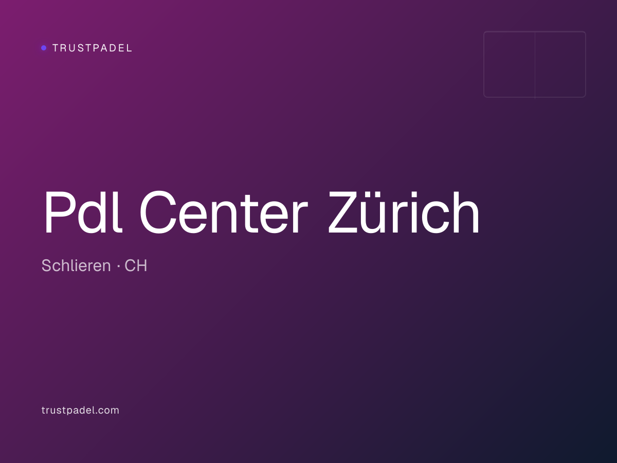 Pdl Center Zürich padel club