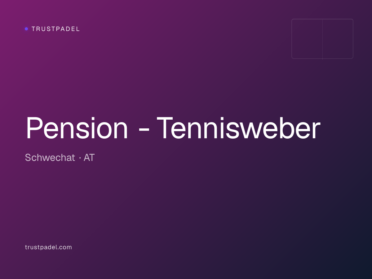 Pension - Tennisweber padel club