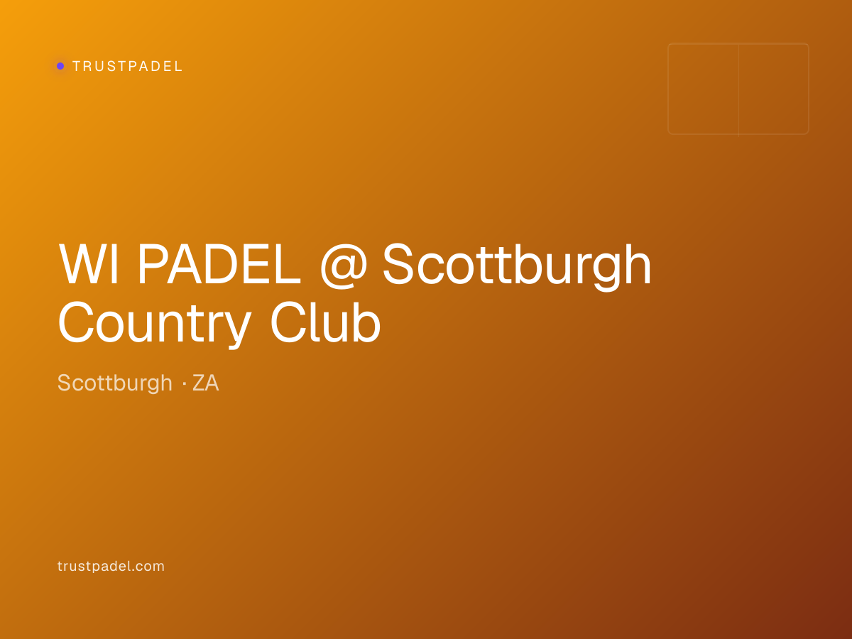 WI PADEL @ Scottburgh Country Club padel club