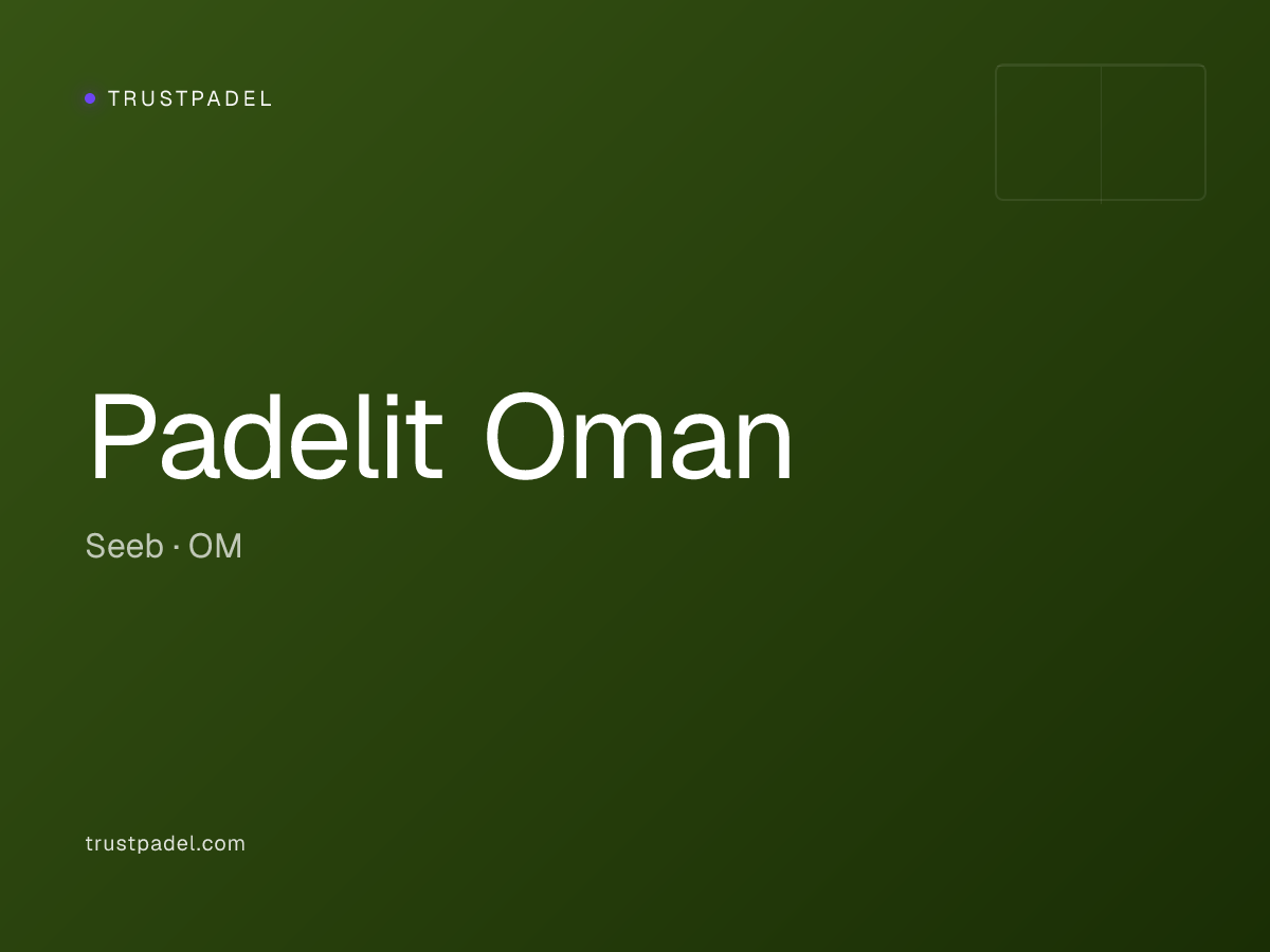 Padelit Oman padel club