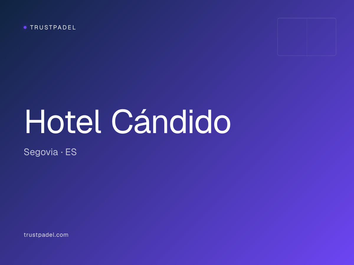 Hotel Cándido padel club