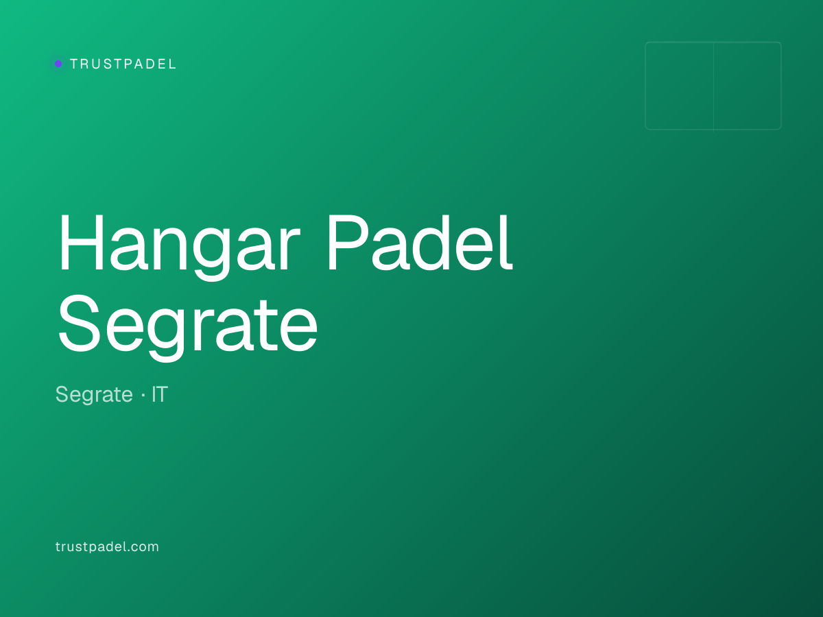 Hangar Padel Segrate padel club