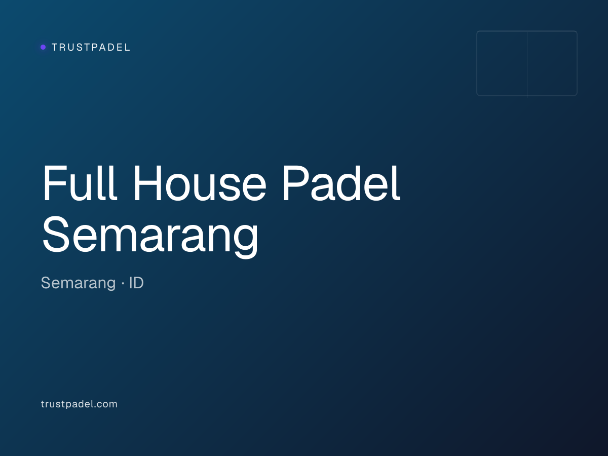 Full House Padel Semarang padel club