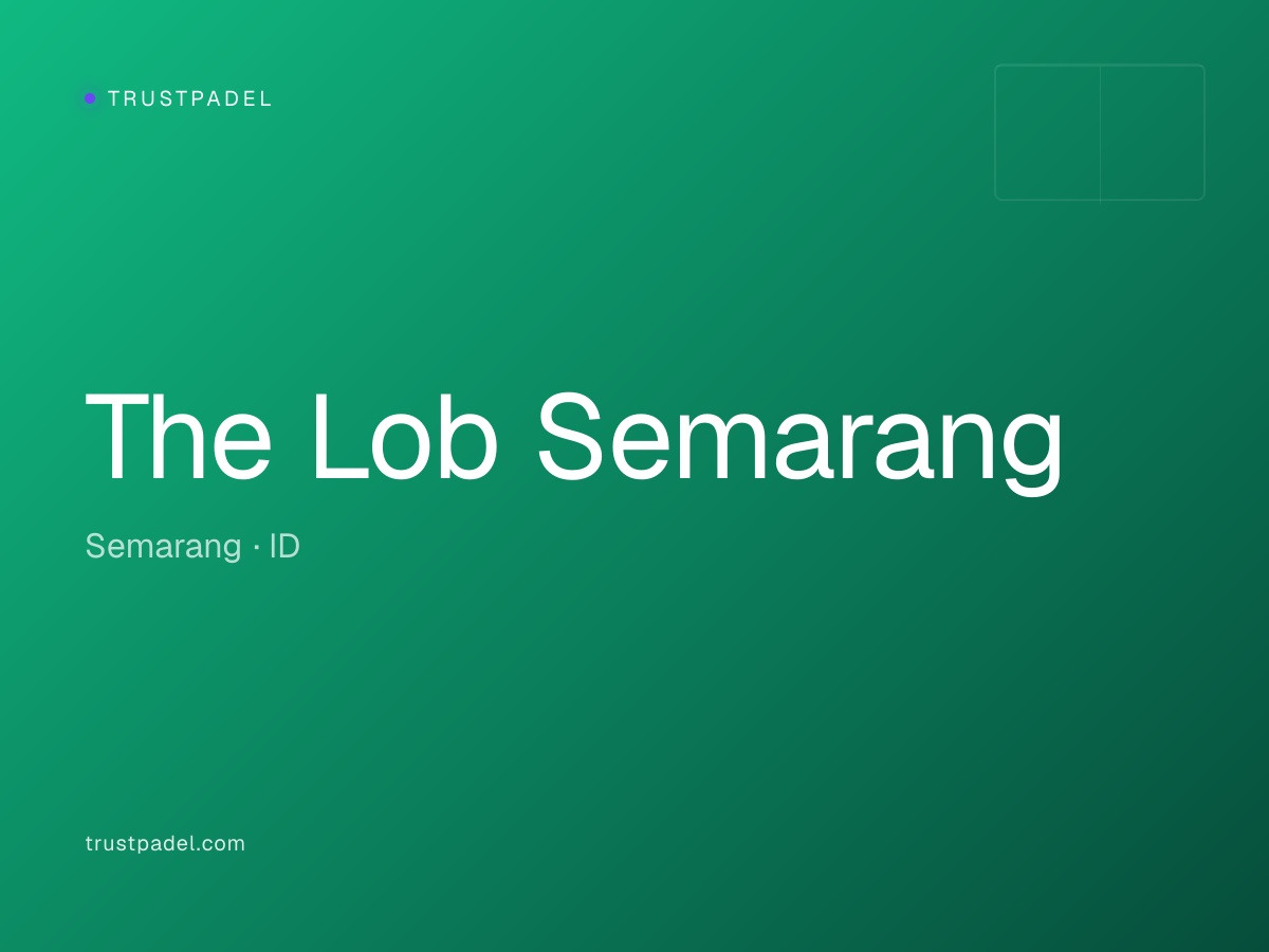 The Lob Semarang padel club