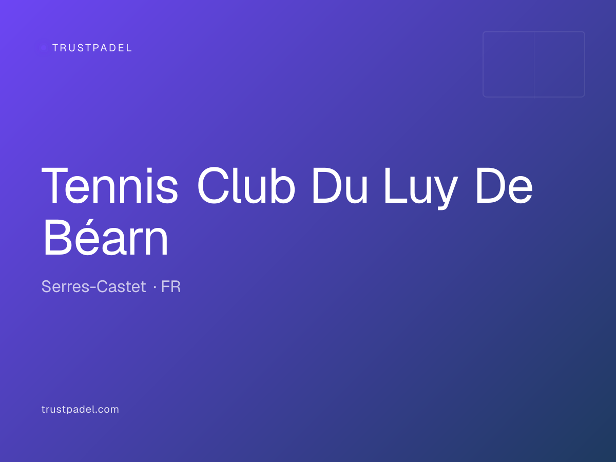 Tennis Club Du Luy De Béarn padel club