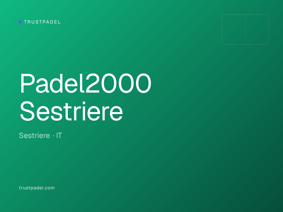 Padel2000 Sestriere padel club