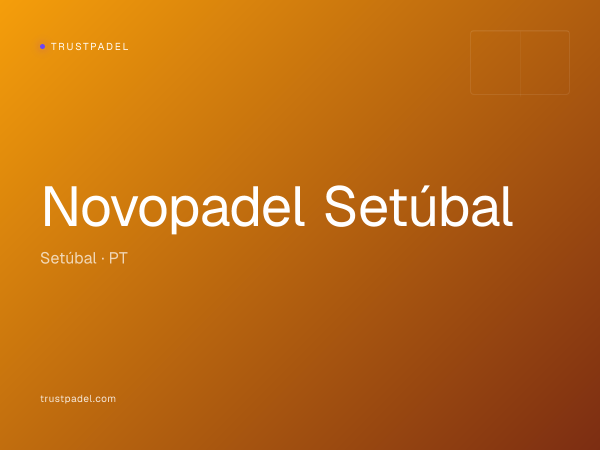 Novopadel Setúbal padel club
