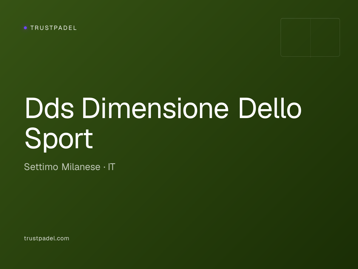 Dds Dimensione Dello Sport padel club