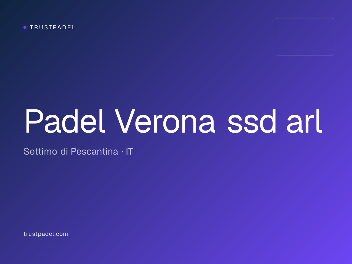 Padel Verona ssd arl padel club