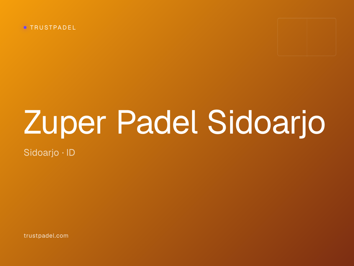 Zuper Padel Sidoarjo padel club