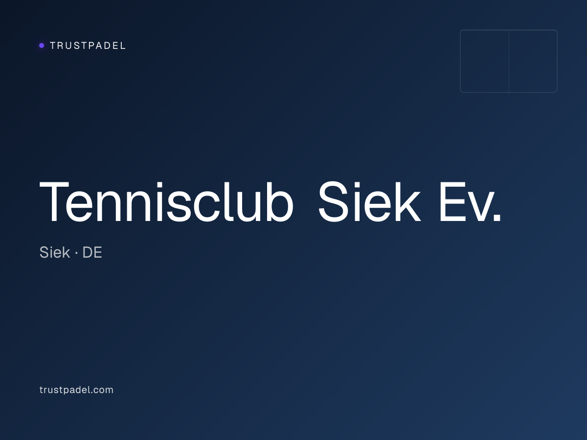 Tennisclub Siek Ev. padel club