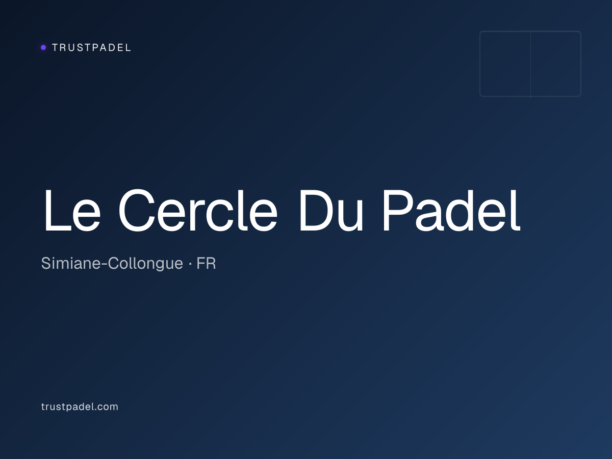 Le Cercle Du Padel padel club