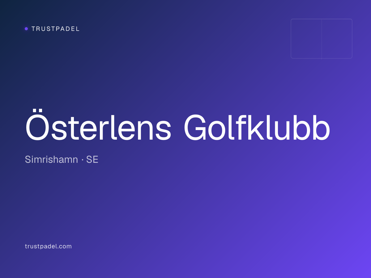 Österlens Golfklubb padel club