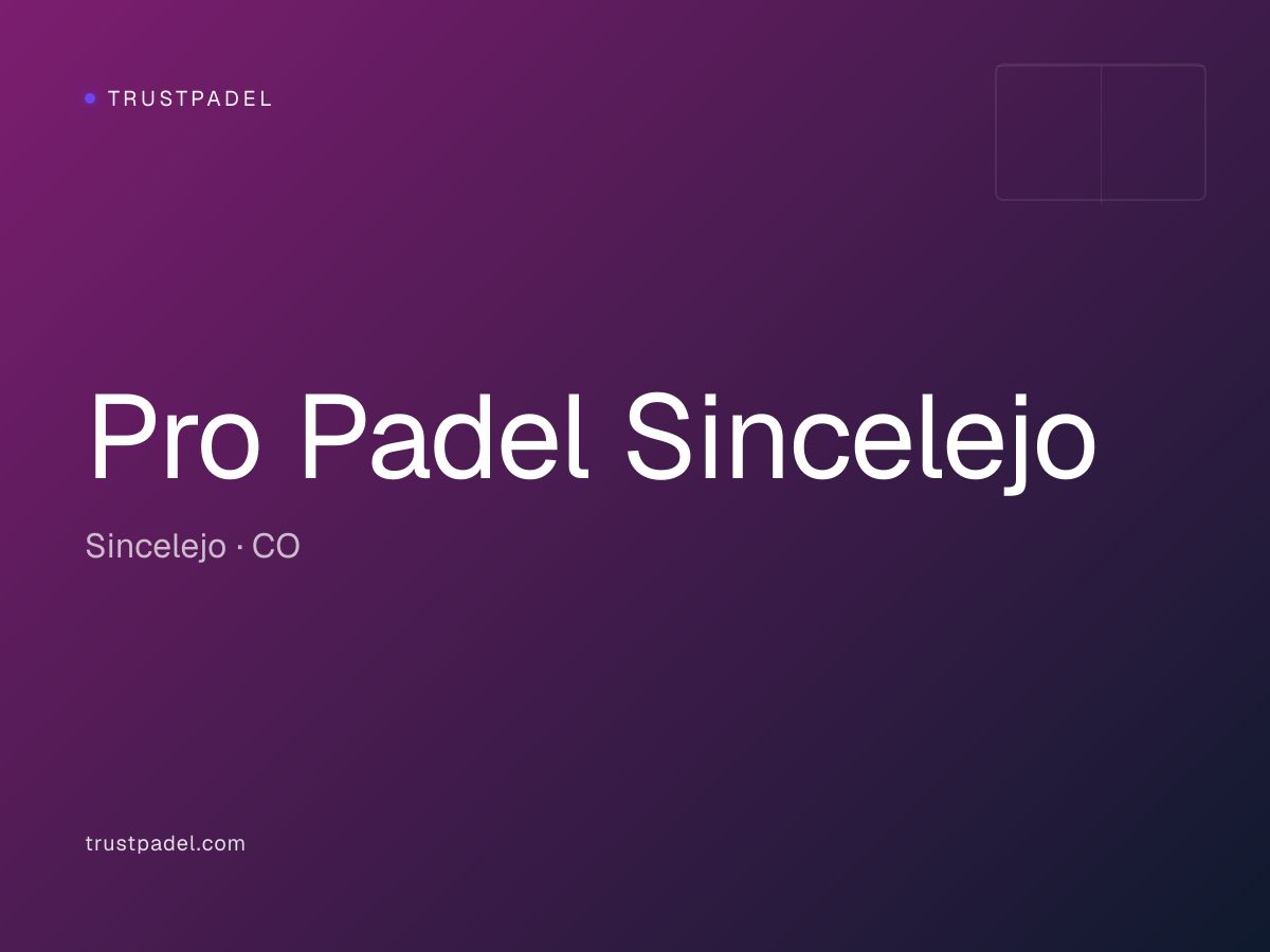 Pro Padel Sincelejo padel club