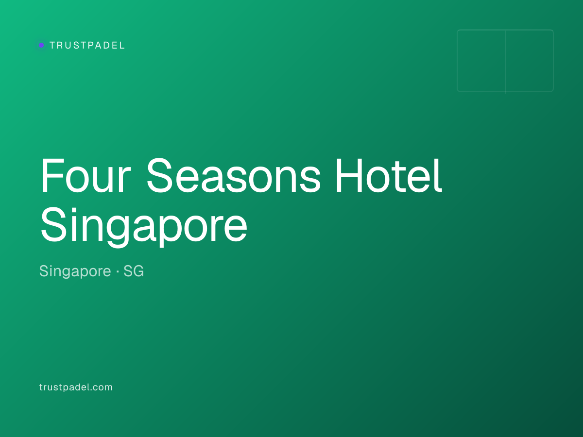 Four Seasons Hotel Singapore padel club