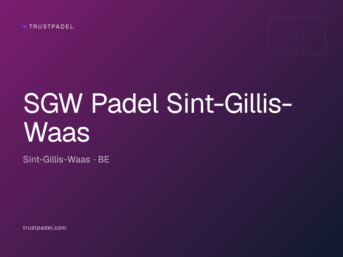SGW Padel Sint-Gillis-Waas padel club