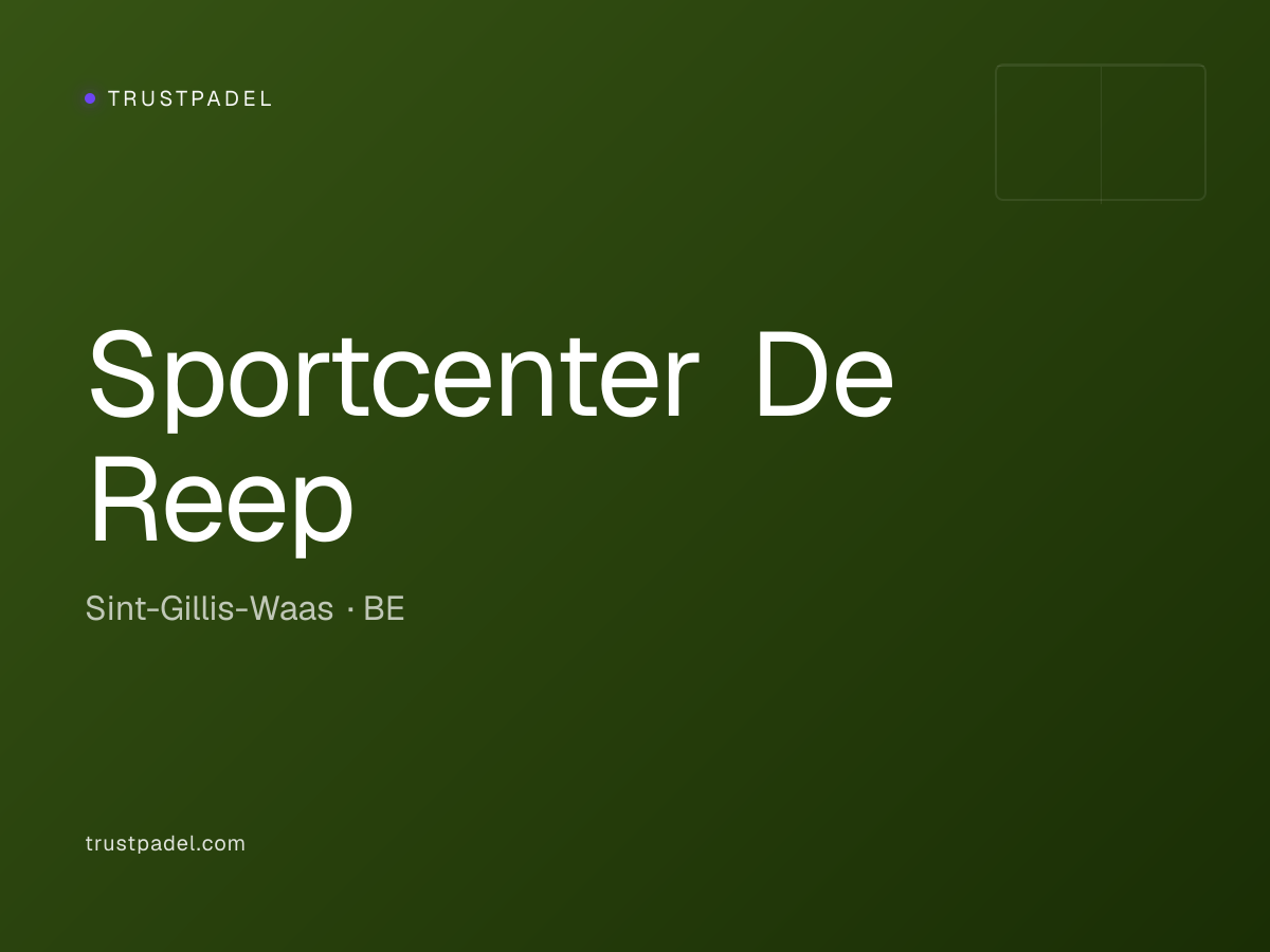 Sportcenter De Reep padel club