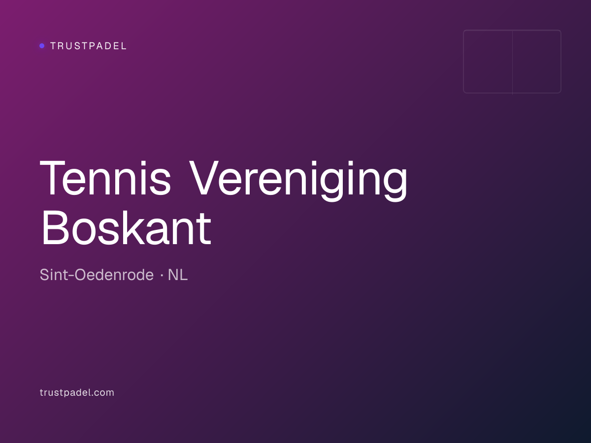 Tennis Vereniging Boskant padel club