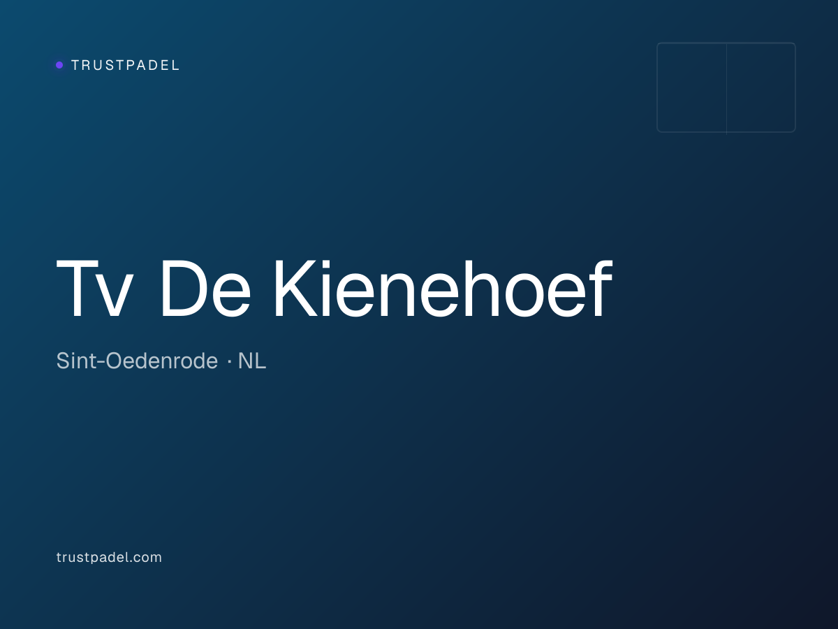 Tv De Kienehoef padel club
