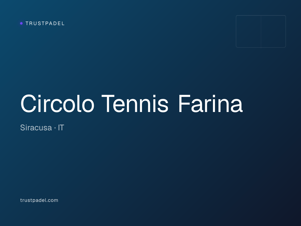 Circolo Tennis Farina padel club