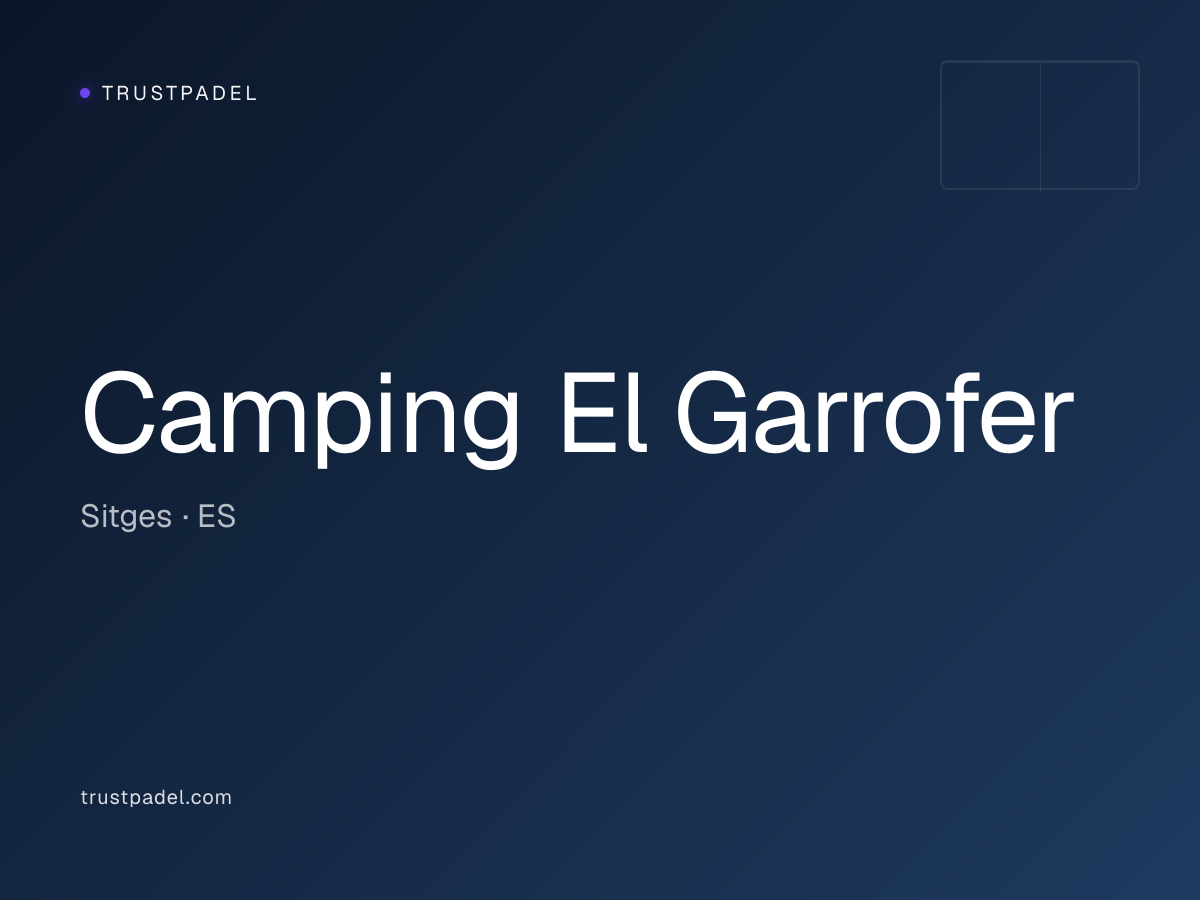 Camping El Garrofer padel club