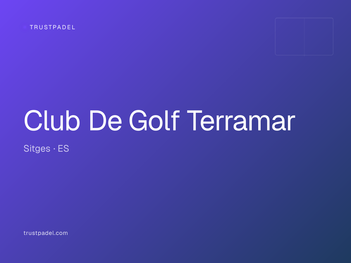 Club De Golf Terramar padel club