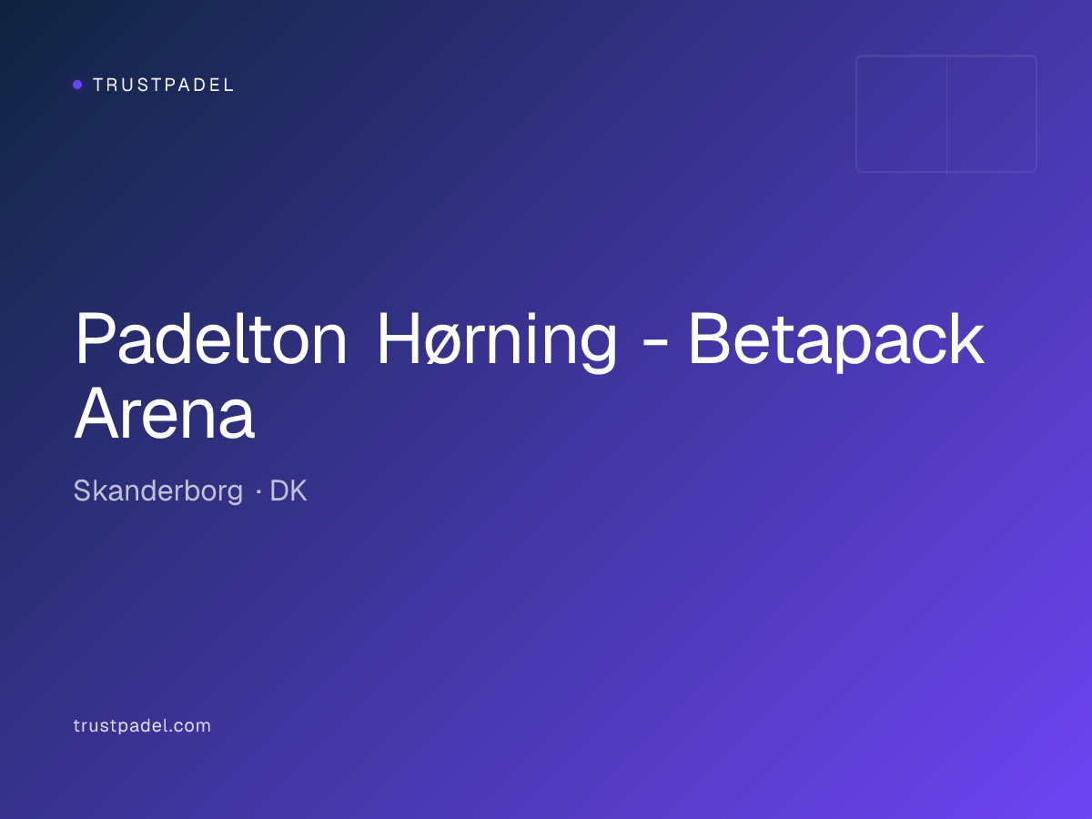 Padelton Hørning - Betapack Arena padel club