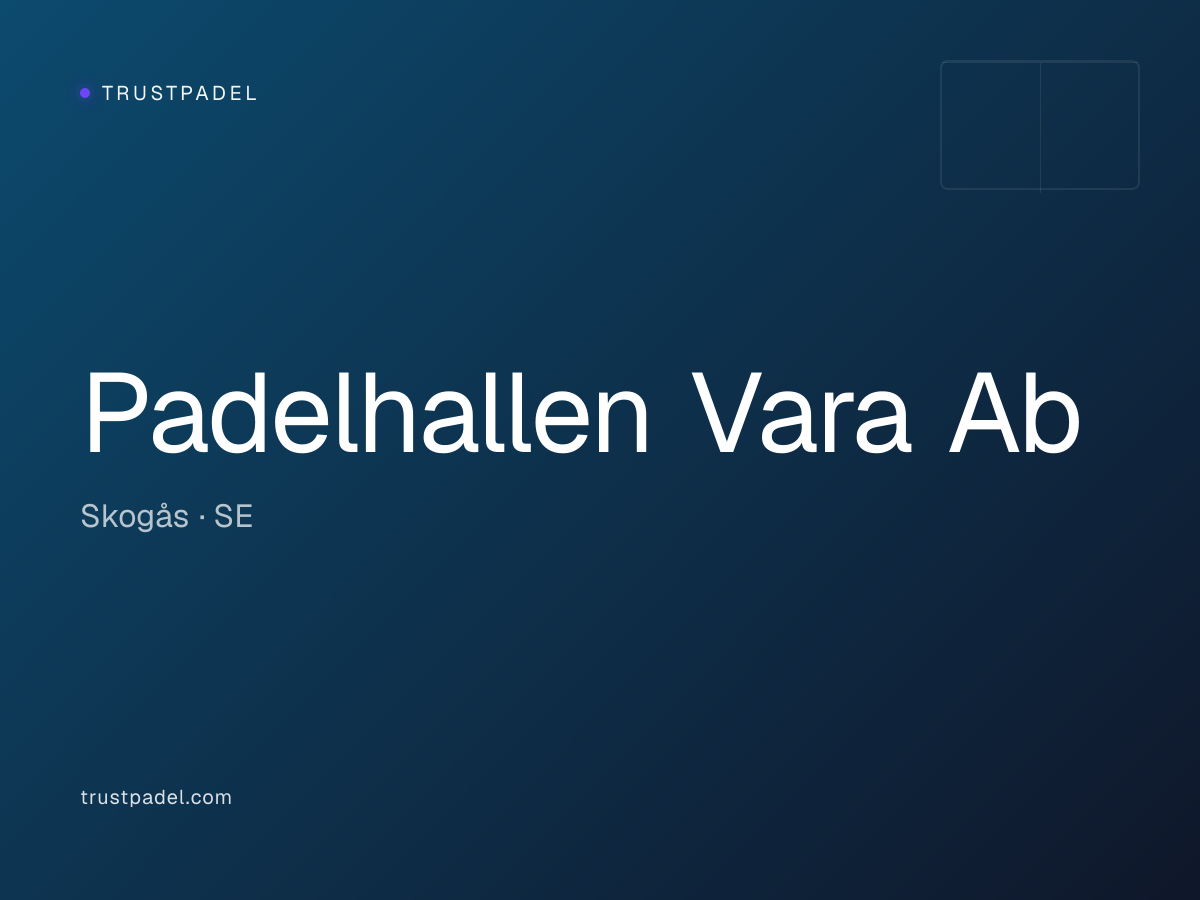 Padelhallen Vara Ab padel club