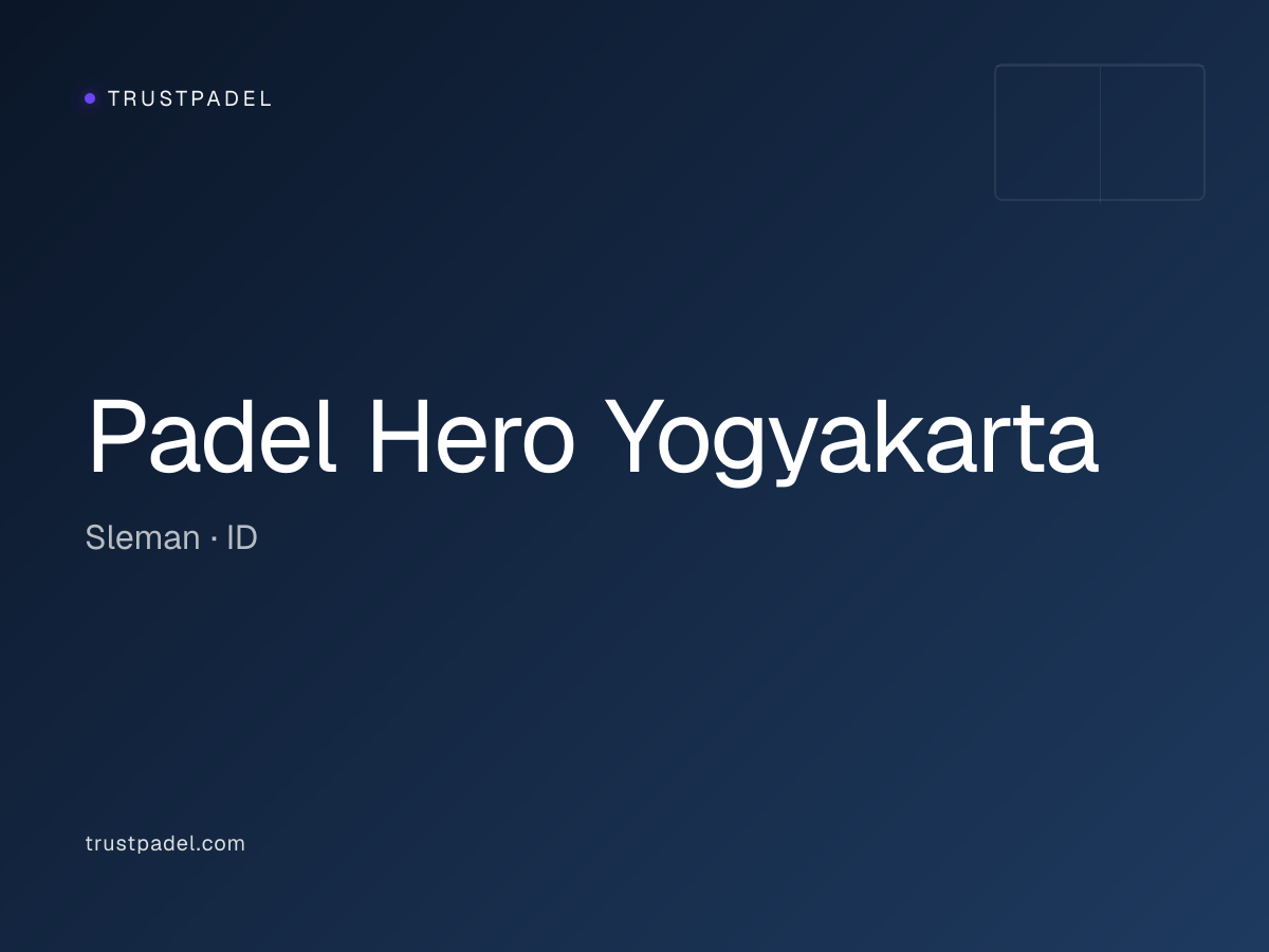 Padel Hero Yogyakarta padel club