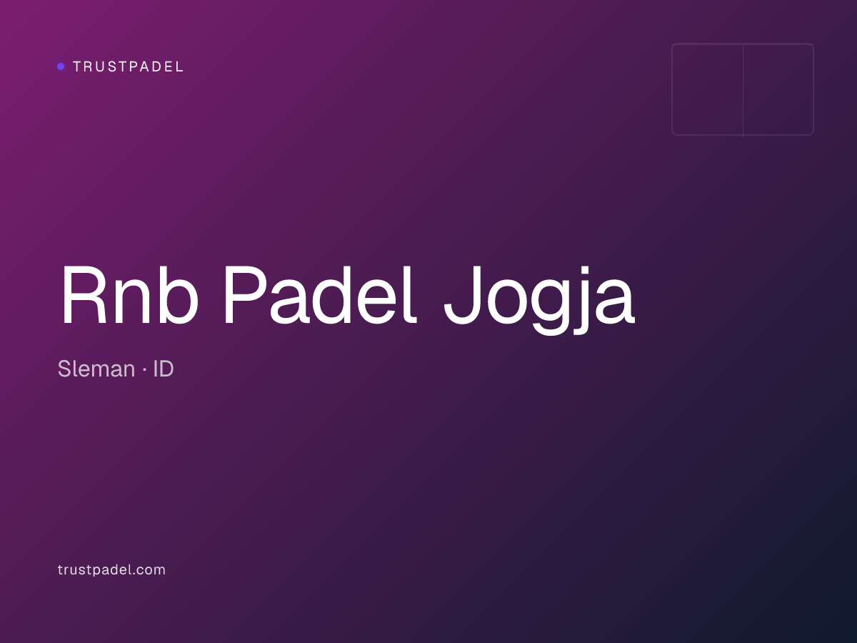 Rnb Padel Jogja padel club