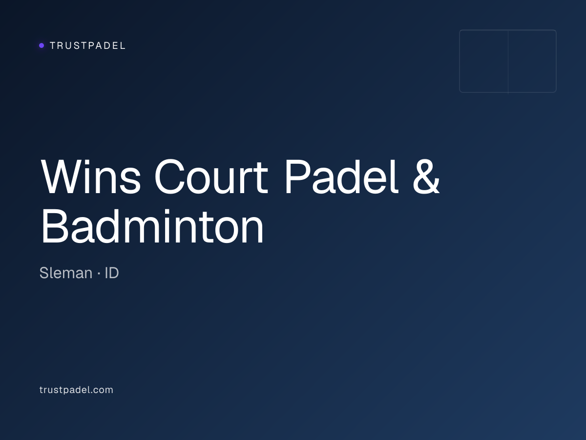 Wins Court Padel & Badminton padel club