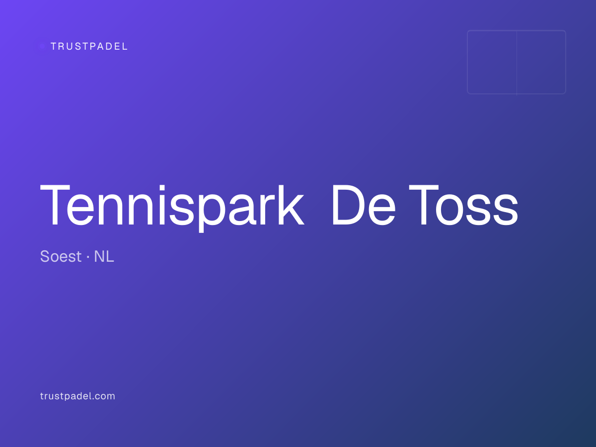 Tennispark De Toss padel club