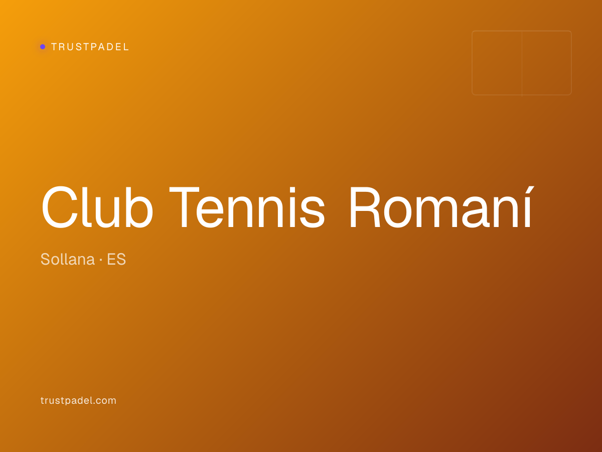 Club Tennis Romaní padel club