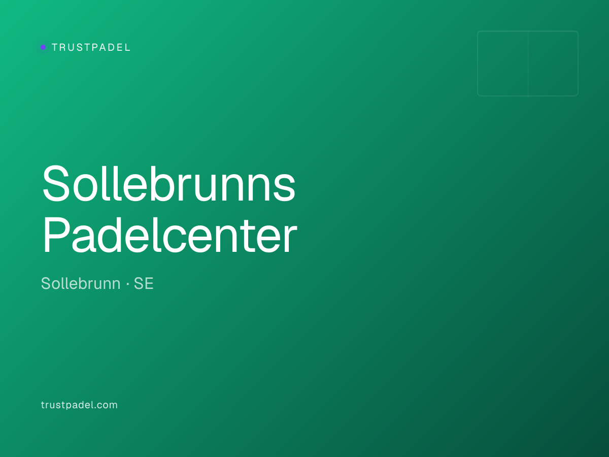 Sollebrunns Padelcenter padel club