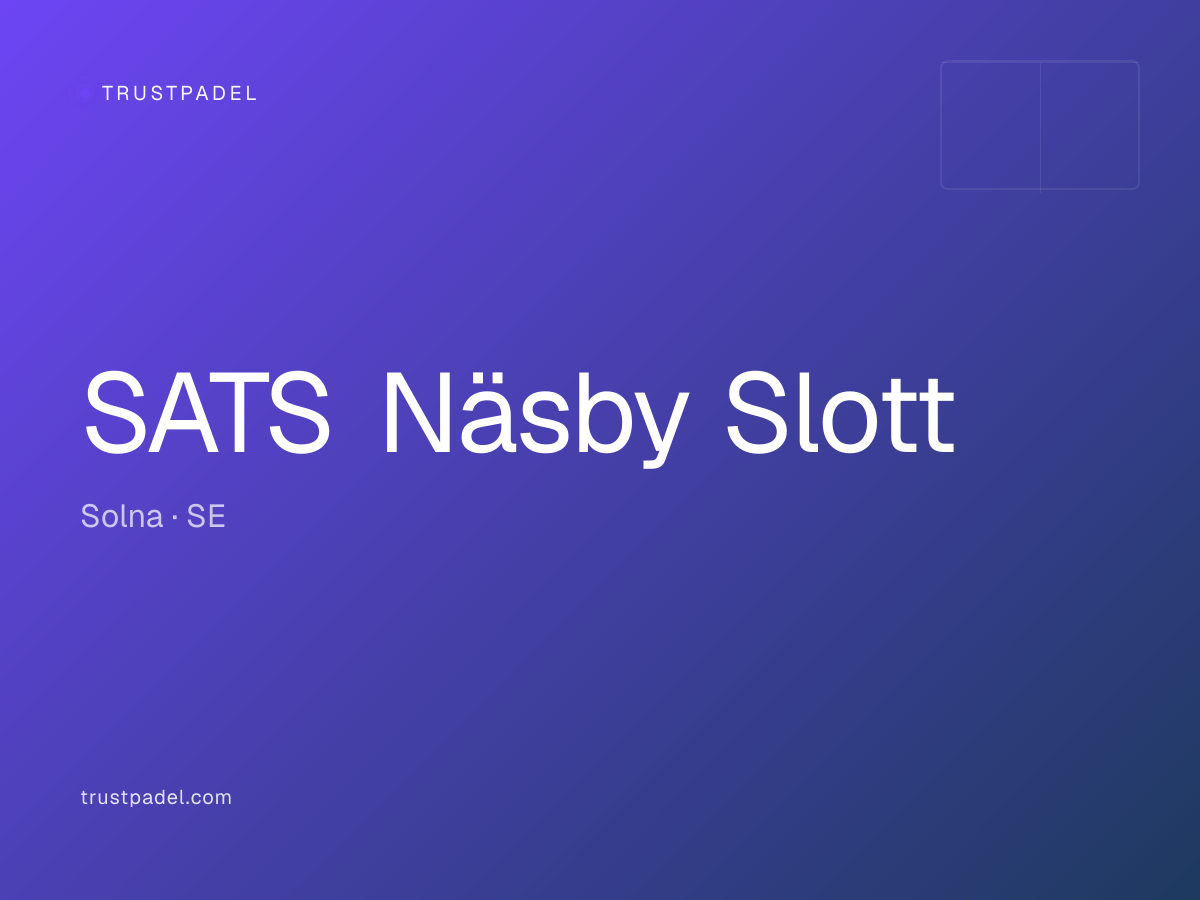 SATS Näsby Slott padel club