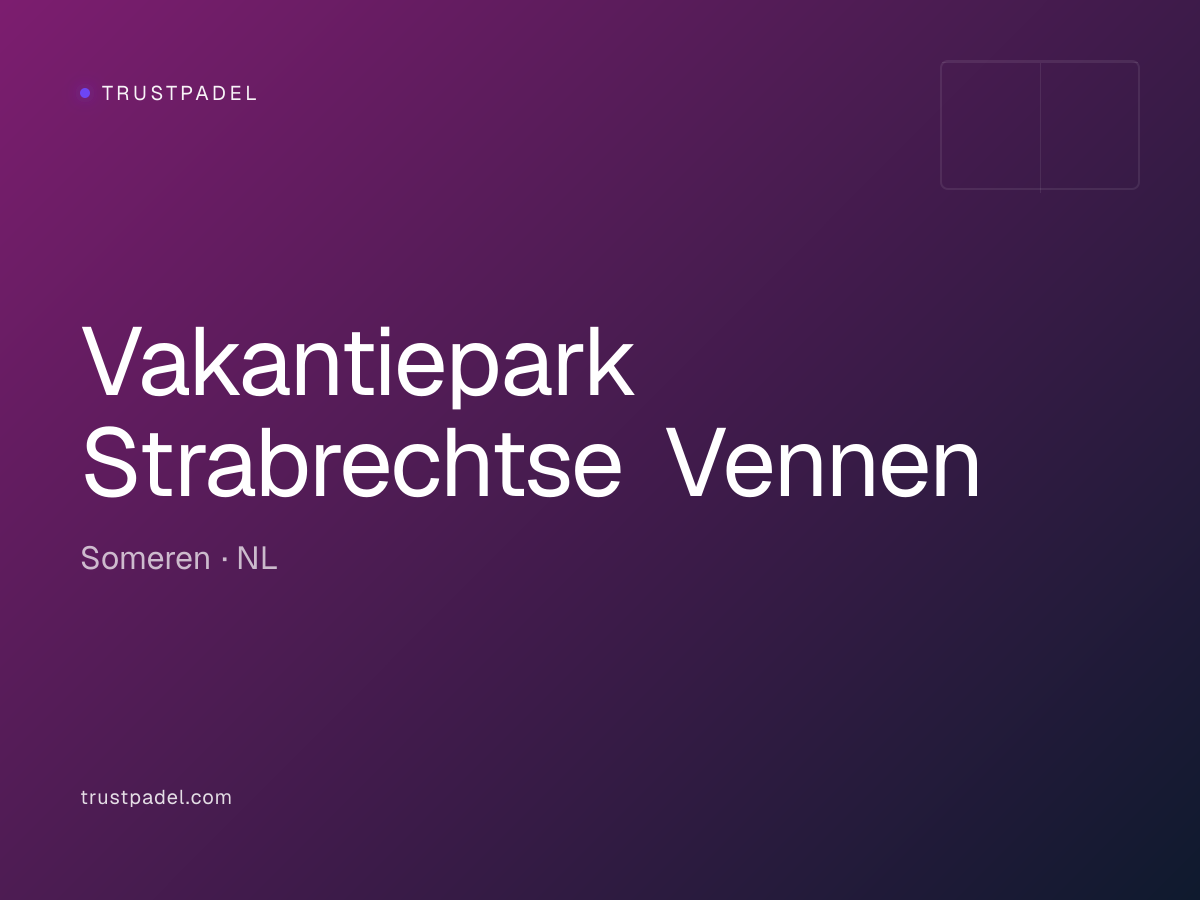 Vakantiepark Strabrechtse Vennen padel club