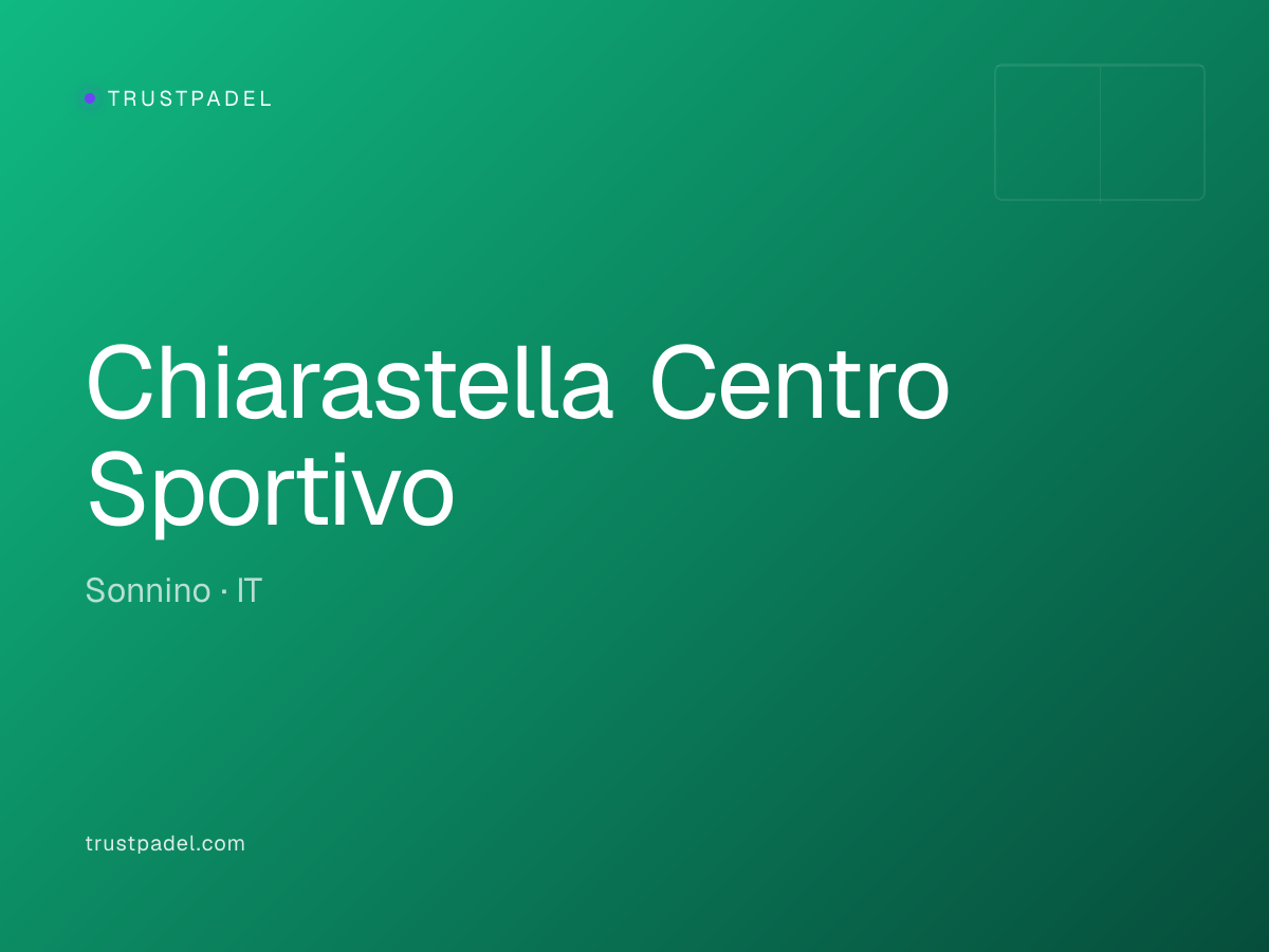 Chiarastella Centro Sportivo padel club