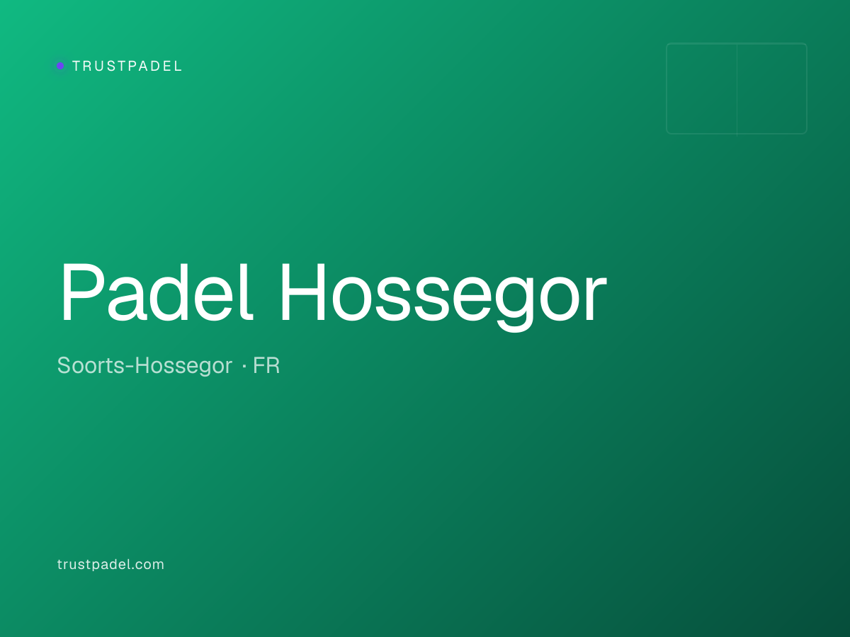 Padel Hossegor padel club