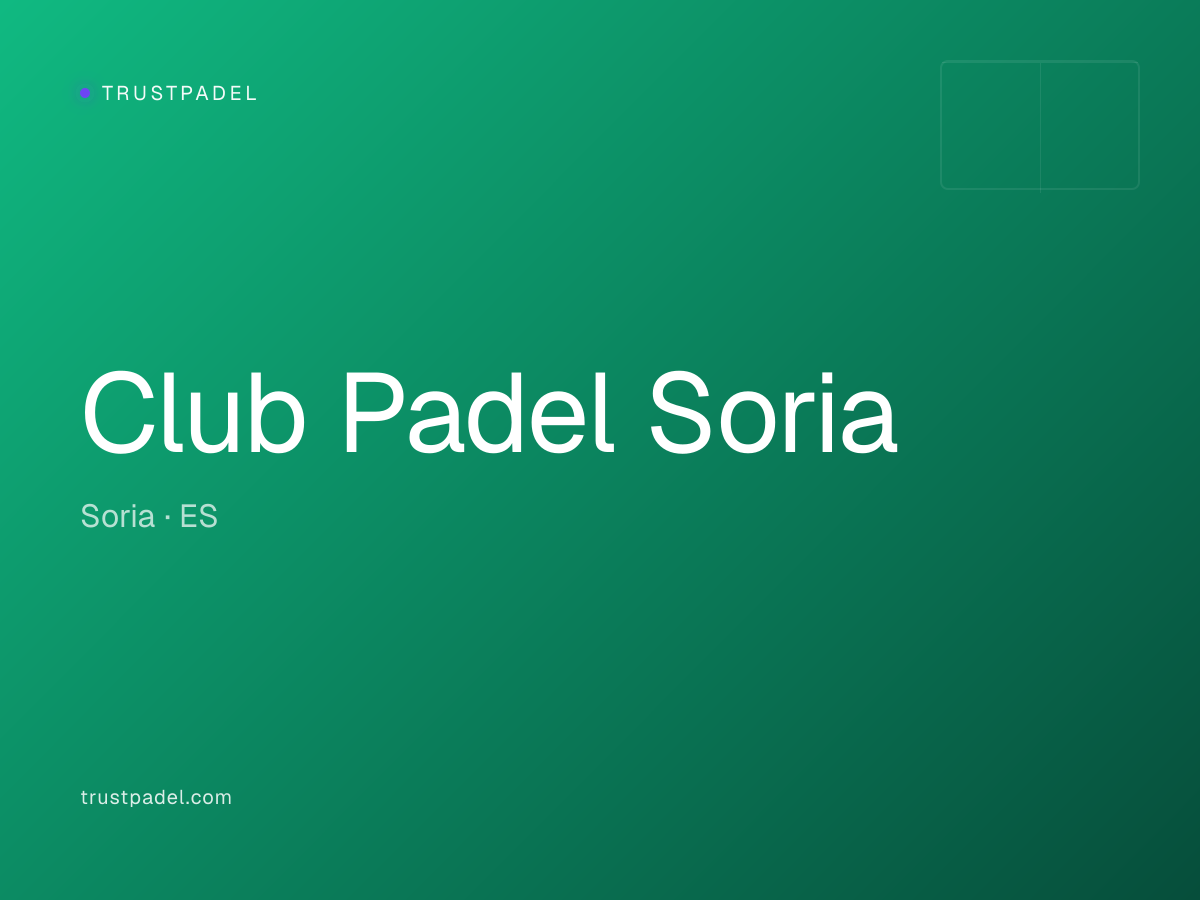 Club Padel Soria padel club